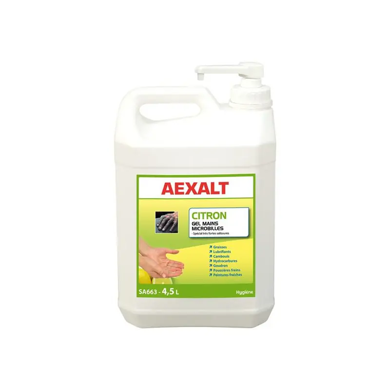 Gel mains 4,5L spécial très fortes salissures CITRON Aexalt