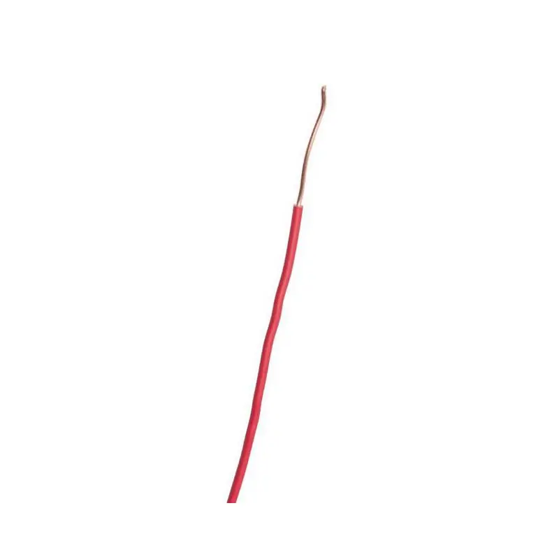 Fil rigide domestique H07 V-U rouge Diam 3,2 mm 1,5 mm²