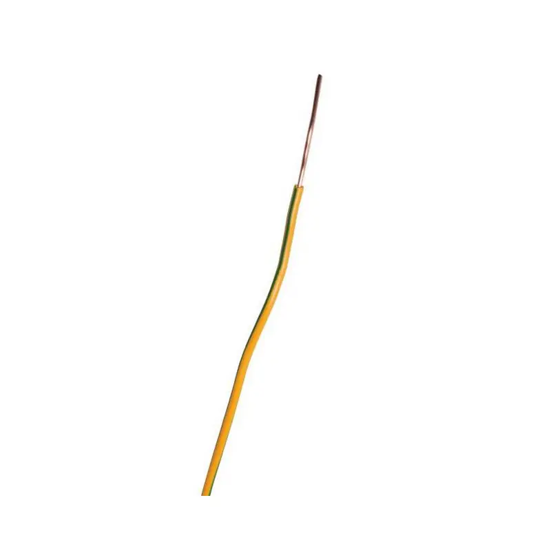 Fil rigide domestique H07 V-U vert/jaune 1,5 mm² Diam 3,2 mm