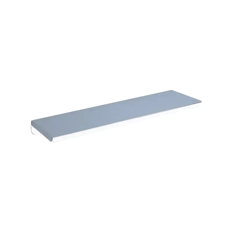 Tablette murale en inox poli brillant 120x450mm