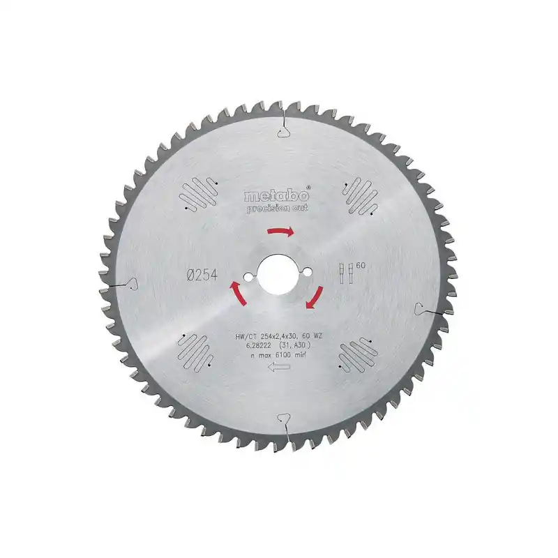 Lame de scie circulaire HW/CT 250x2,8x30 mm 34 WZ 15°
