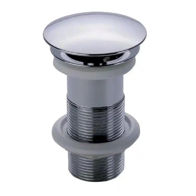 Bonde lavabo design laiton chromé à écoulement libre