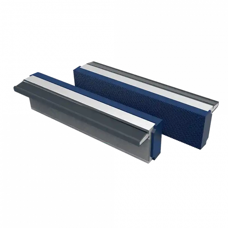 Paire mâchoires rechange polyuréthane bande magnétique 150 mm 833FJ-6