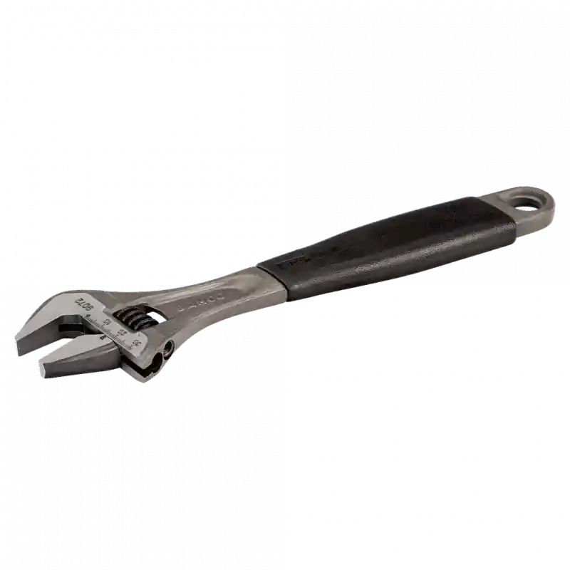 Clé molette écrou central ERGO manche caoutchouc phosphatée 257mm ouve