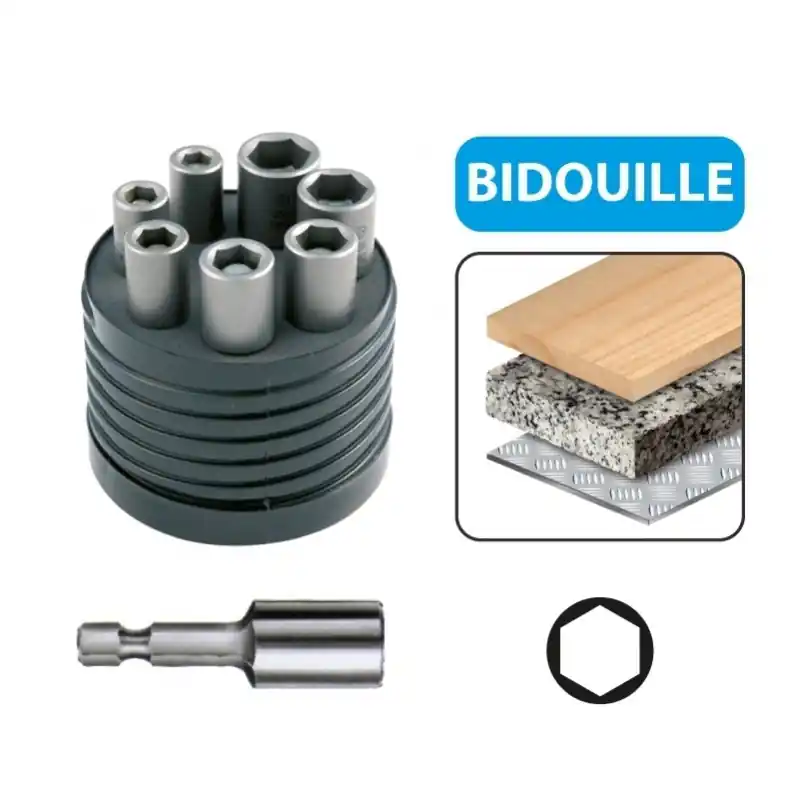 Coffret 7 Douilles Magnetiques 6 Pans / 50mm
