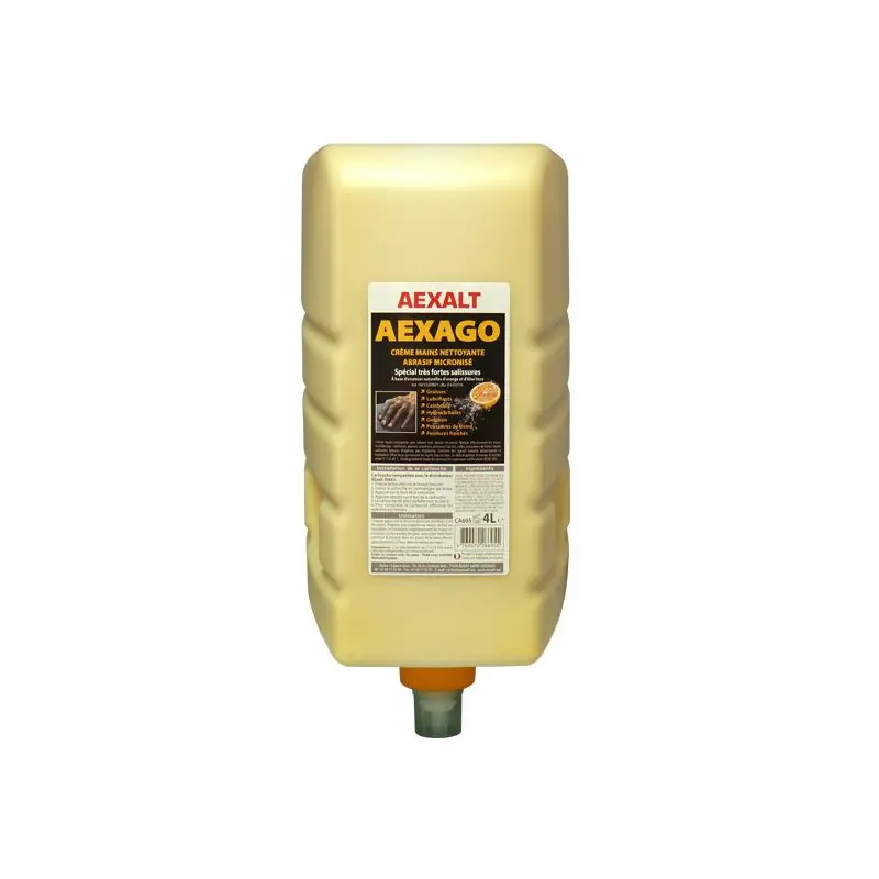 Crème nettoyante action microbrossante base d’essences naturelles d’or