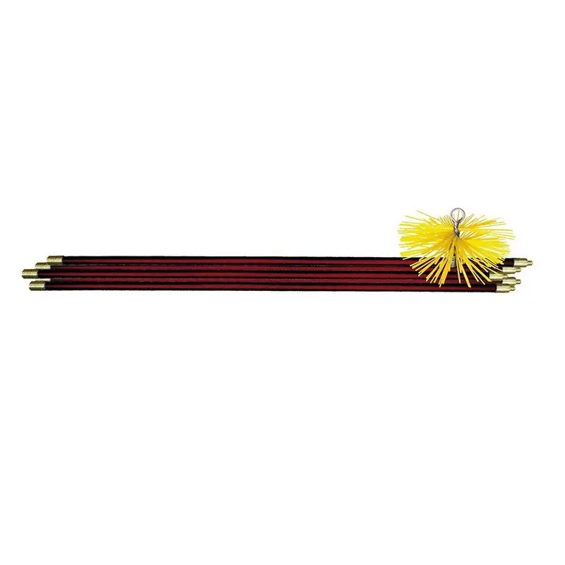 Kit de ramonage 7m avec hérisson nylon D200mm Leman