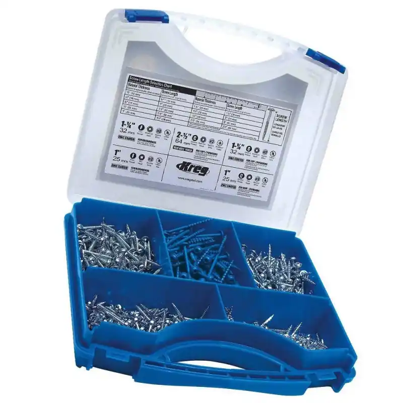Coffret de 675 vis pour trous dissimulés SK03-INT