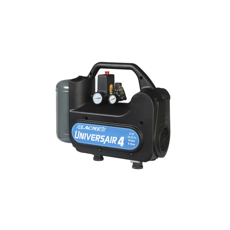Valise Compresseur à piston sans huile 2CV Monophasé 13m3/h 6L Univers
