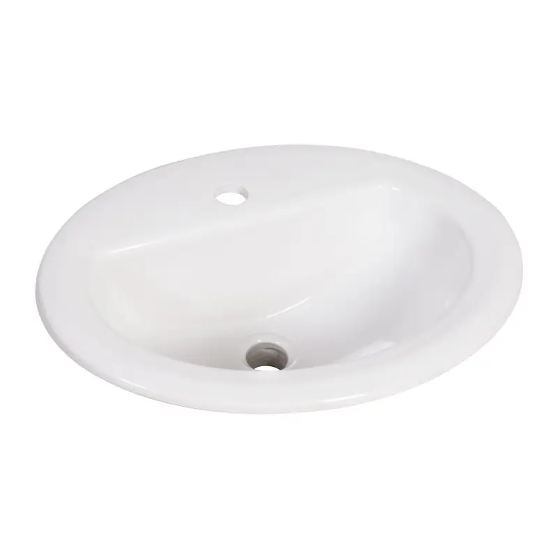Vasque à encastrer en porcelaine blanche 52 x 44,5 cm