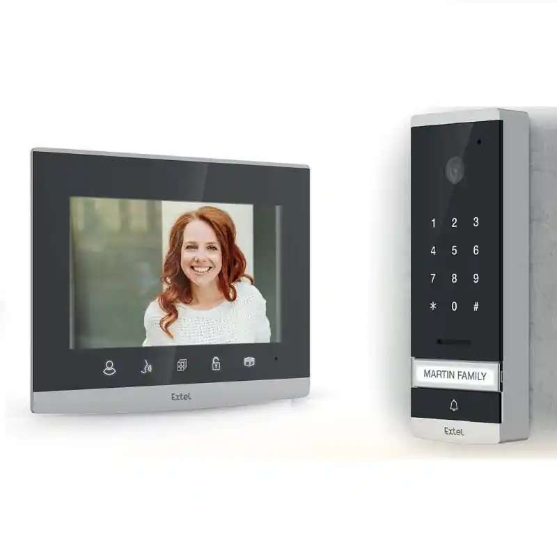 Visiophone filaire Connect 7" avec clavier à code intégré Extel