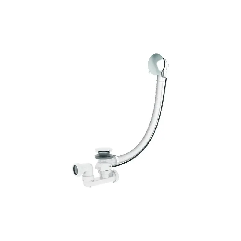 Vidage de baignoire Diam 52 mm volant ABS chromé