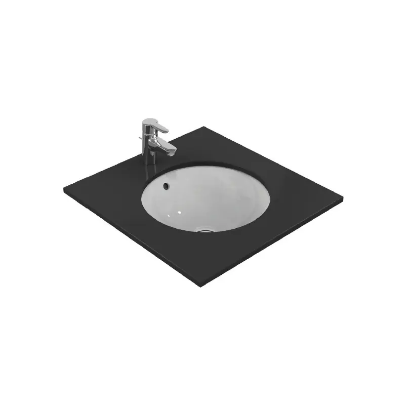 Vasque à encastrer Diam38 cm non percée Blanc CONNECT