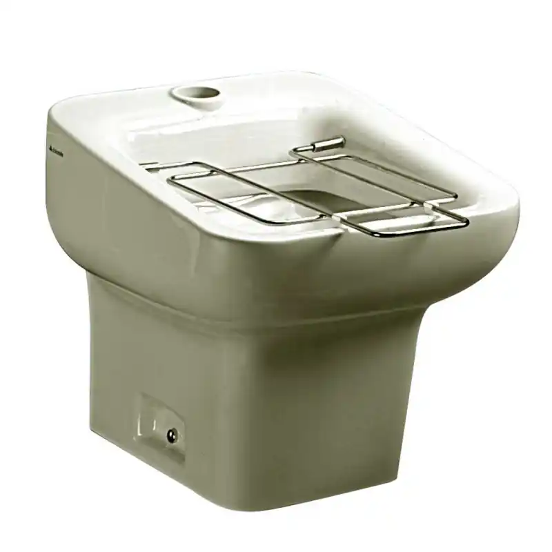 Vidoir sur pied sortie verticale 53,5 x 46 cm blanc Brenta