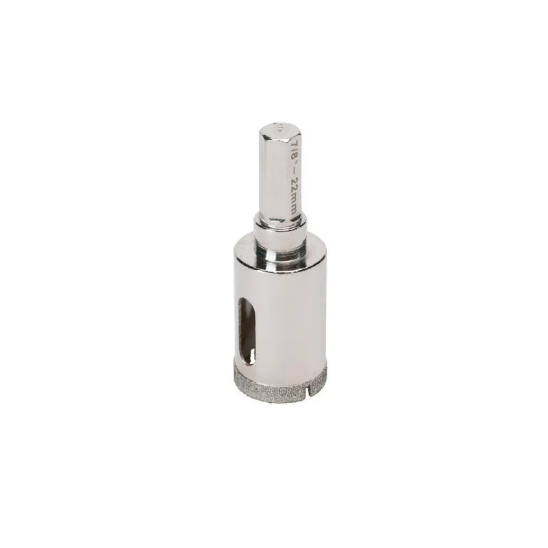 Trepan Diamant A Eau L. 35mm D.12 Tige 6 Mm Ronde