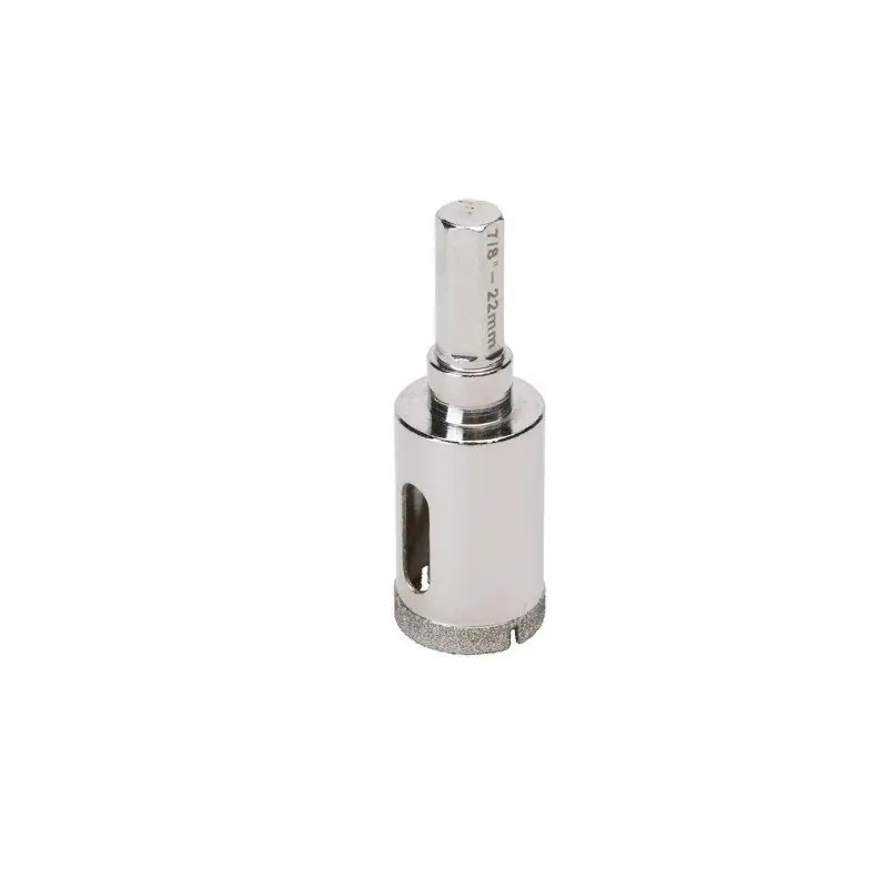 Trepan Diamant A Eau L. 35mm D.19 Tige 9.6 Mm Hexagonale