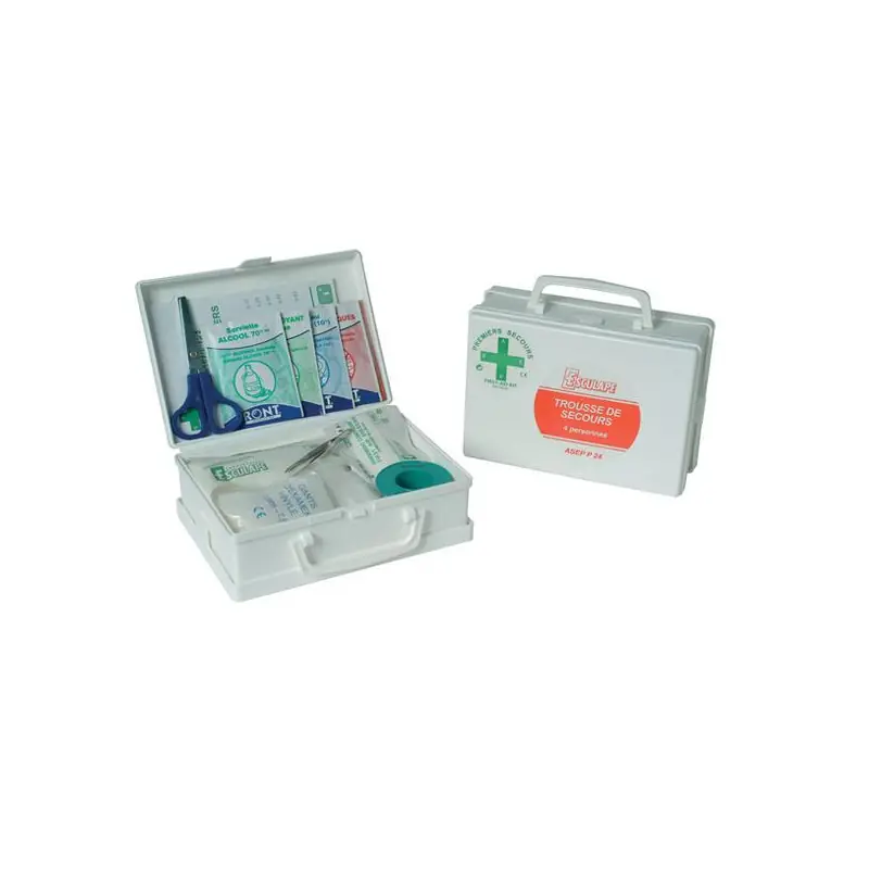 Trousse de secours Multi Activités (4 pers) Support Mural ASEP P 24