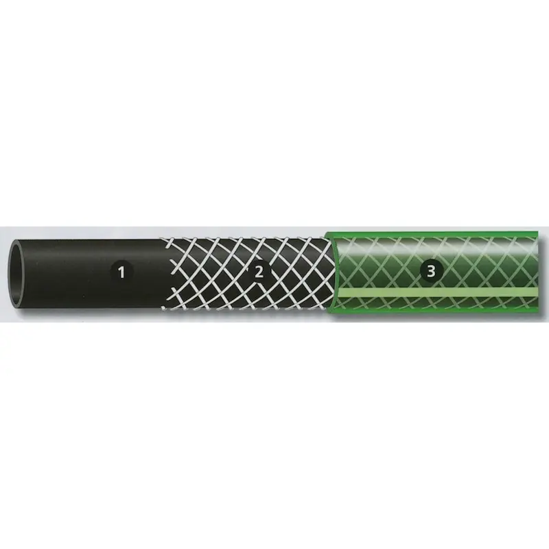 Tuyau d’arrosage guipé 25m diam19mm 3 couches PRTG25V19