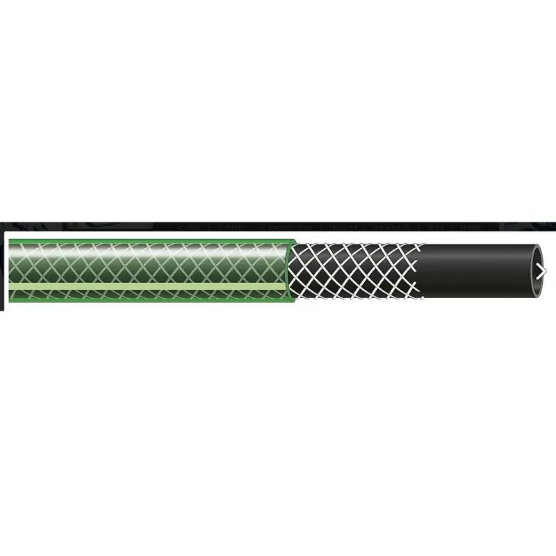 Tuyau TUBIDRO guipe vert translucide 50m diam 19mm PRTG50V19