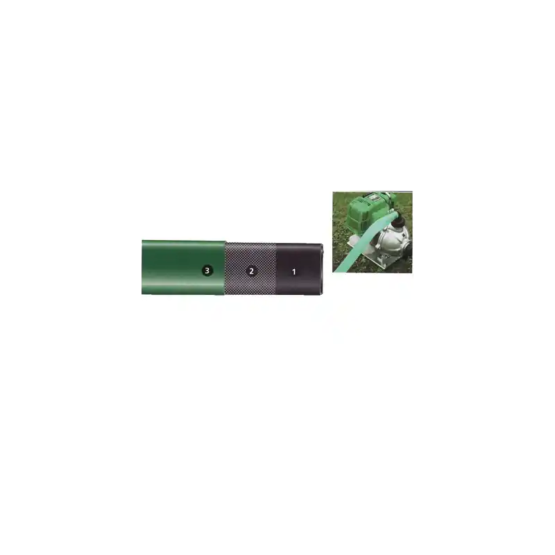 Tuyau plat vert 3 couches 1"/25 Long 20m 4/12Bar PRTPL2520