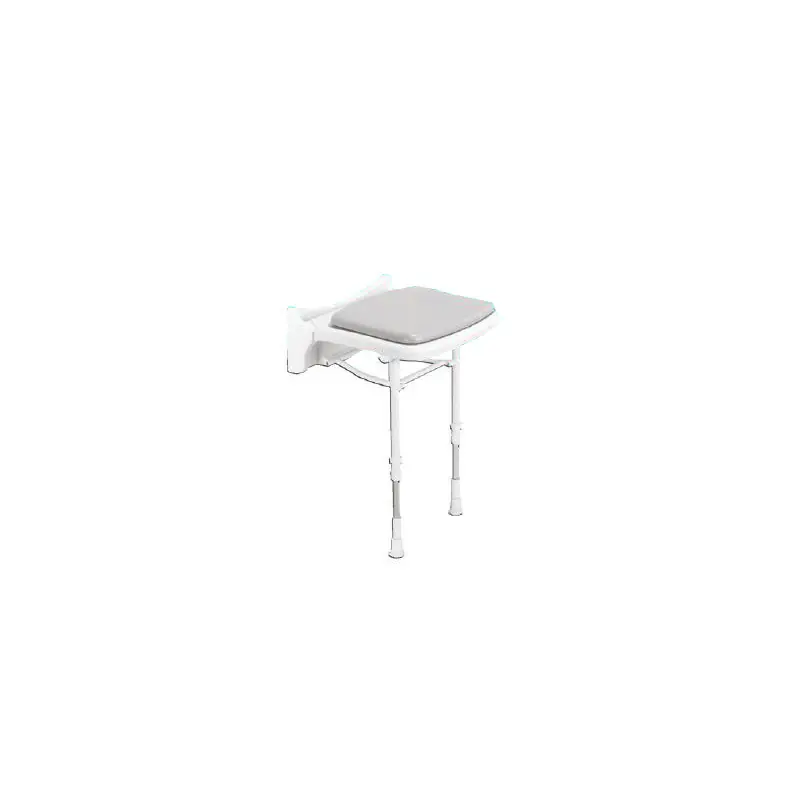 Siège de douche rembourré compact gris Série 2000 (accessibilité PMR)
