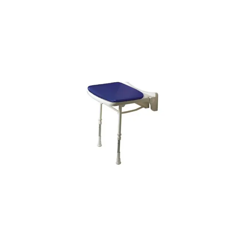 Siège de douche rembourré standard bleu (accessibilité PMR)