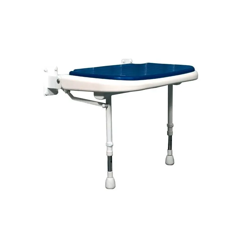 Siège de douche rembourré large rabattable bleu Série 4000 (accessibil