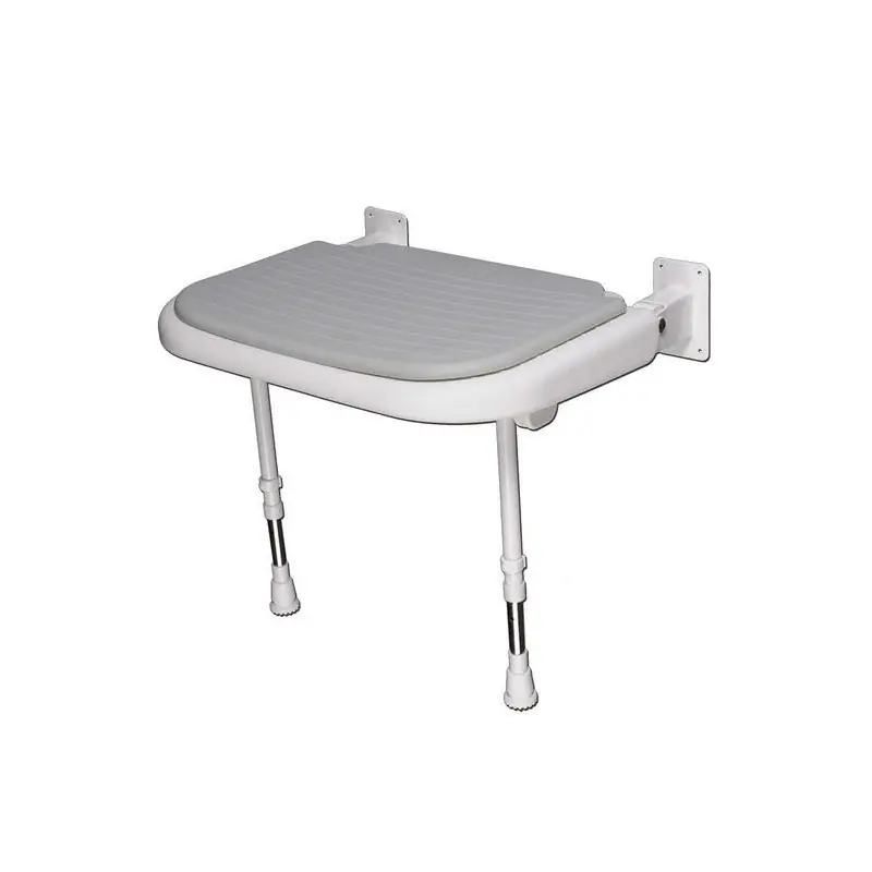 Siège de douche rembourré large rabattable gris Série 4000 (accessibil