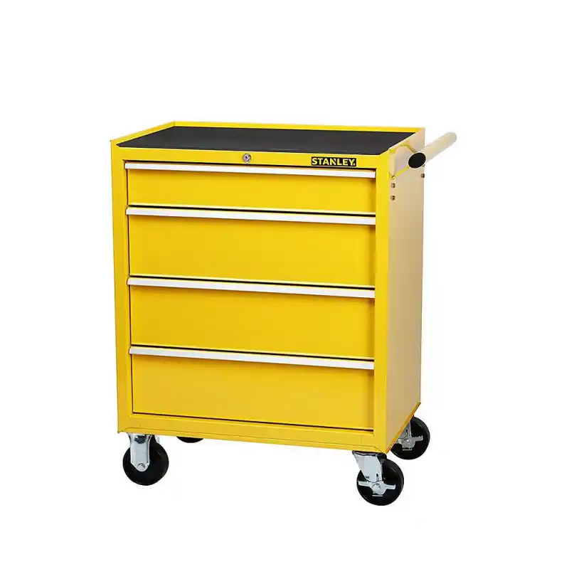 Servante d‘atelier métallique 4 tiroirs 685 x 1226 x 30 cm coloris jau