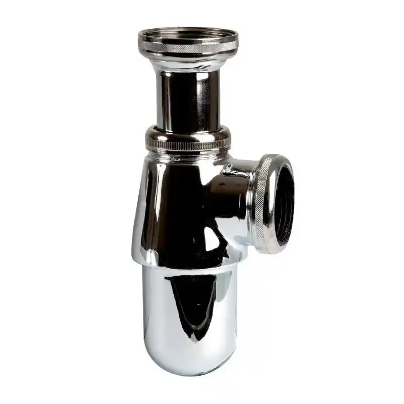 Siphon d‘évier laiton chromé Diam 40 mm