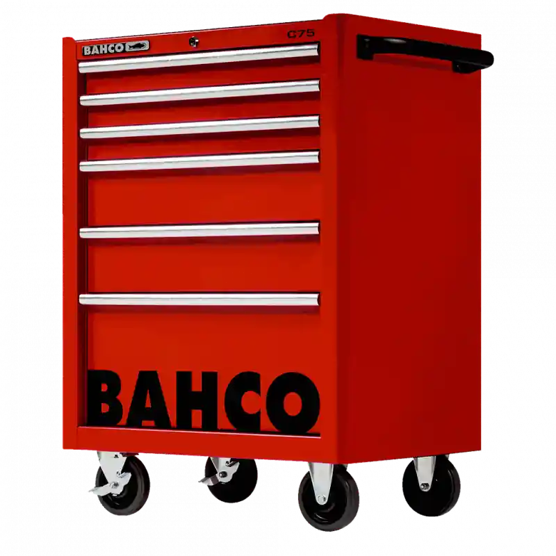 Servante classique C75 6 tiroirs rouge charge 600 kg 986x501x763mm 147
