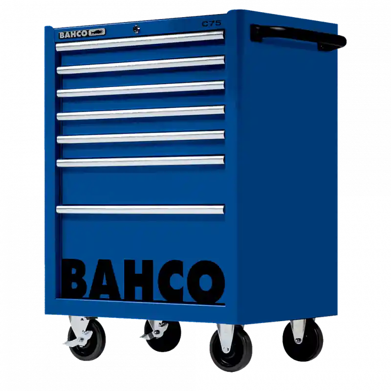 Servante classique C75 7 tiroirs bleu charge 600 kg 986x501x763mm 1475