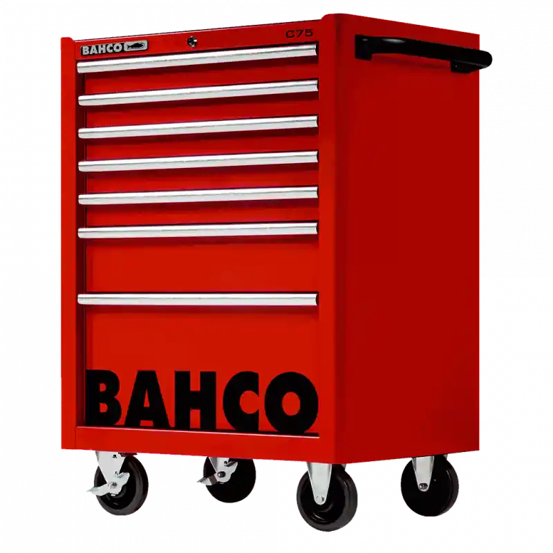 Servante classique C75 7 tiroirs rouge charge 600 kg 986x501x763mm 147