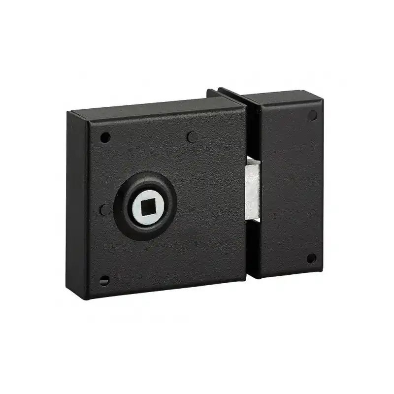 Serrure en applique bec de cane 70 x 70 mm 177