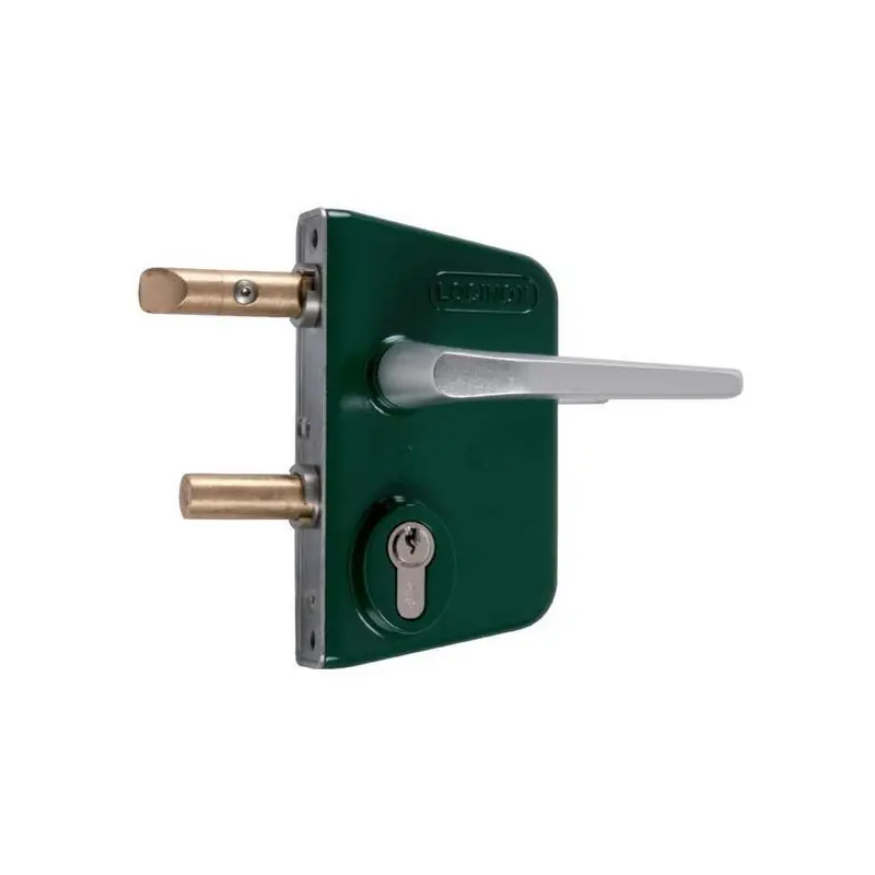Serrure LCKX Thermolaquée verte Axe à 70 mm