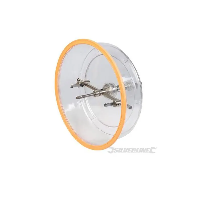 Scie-cloche 633706 D40mm-200mm avec cache poussières capot Silverline