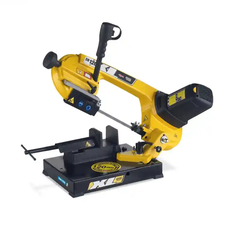 Scie à ruban métal portative Femi SN 120 XL 1200W lame 1440mm coupe max 120mm vitesse réglable