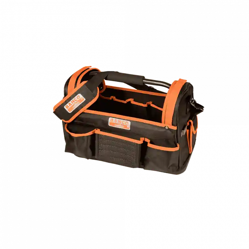 Sac à outils textile 24 L à ouverture sur le dessus et une base rigide