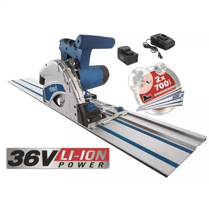 Scie circulaire plongeante à batterie 36V 2Ah Li-Ion 160mm PL55Li