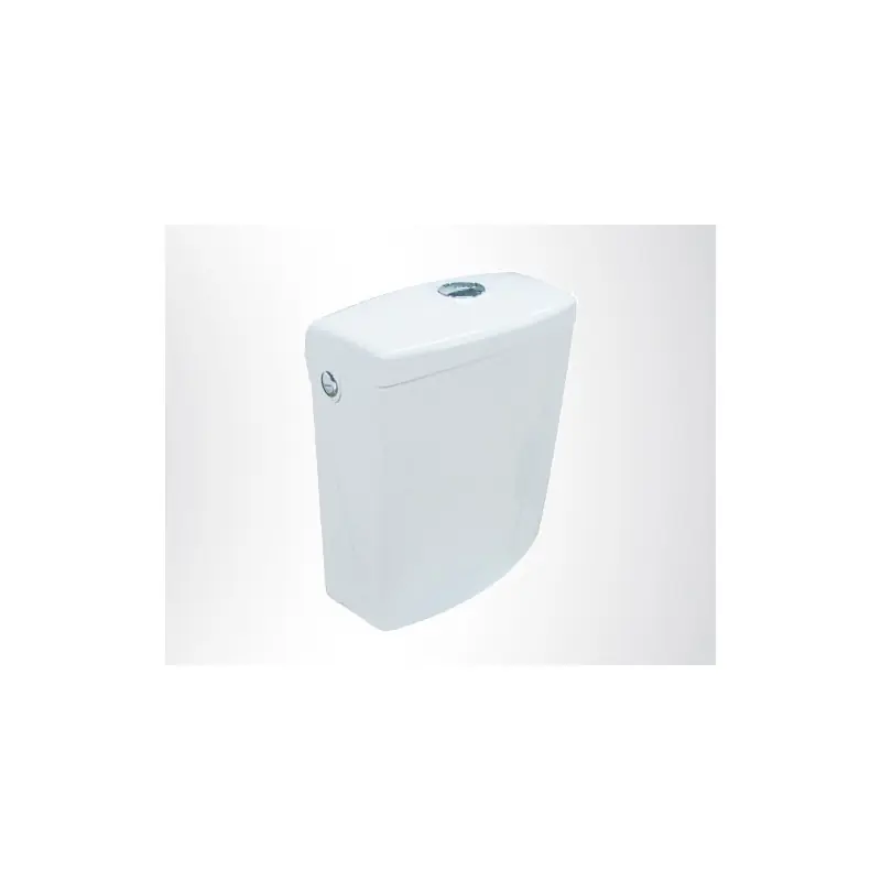RéservoirWC sortieVerticale double bouton poussoir chromé 3/6 L blanc