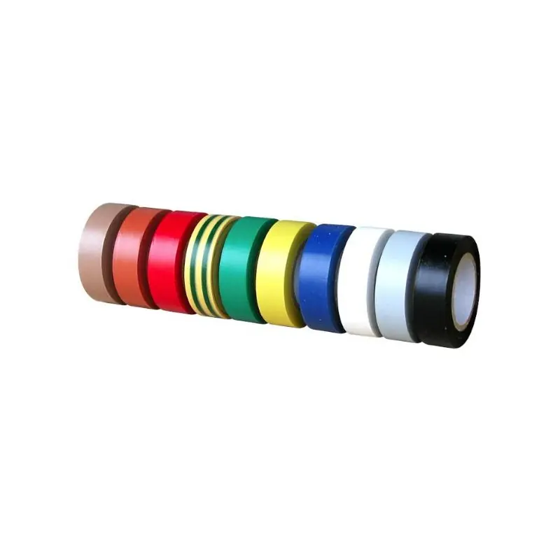Ruban adhésif PVC électricien multi couleur 10 pièces 1040008