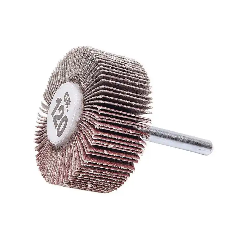 Roue A Lamelles Sur Tige De 6 D.80x50 Gr 80 A Corindon