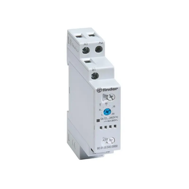 Relais temporisé multi-fonctions et multi-tension Série 80 1 module 16