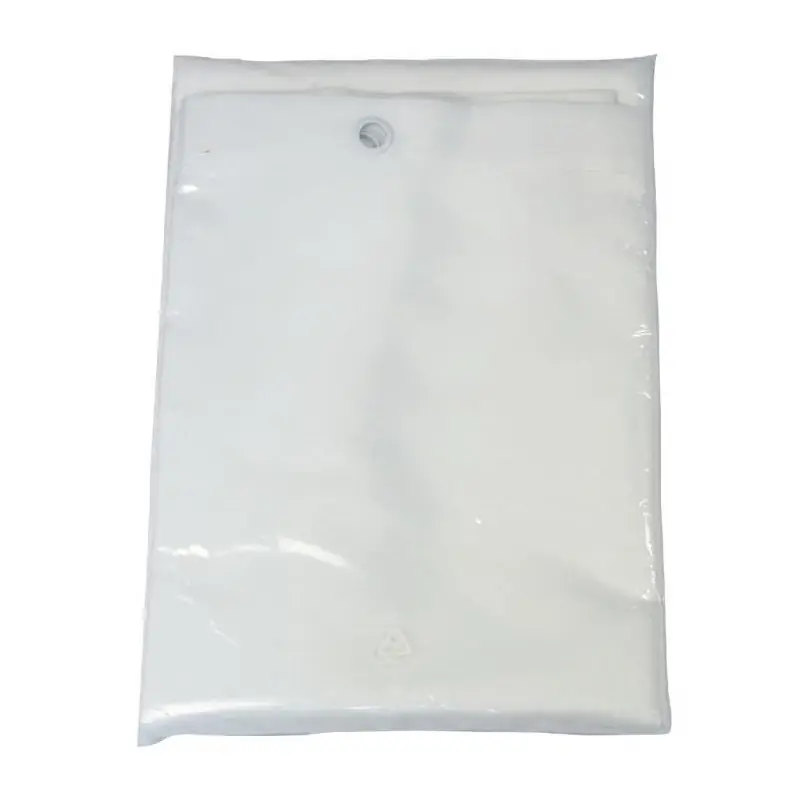Rideau de douche textile blanc 200 x 180 cm