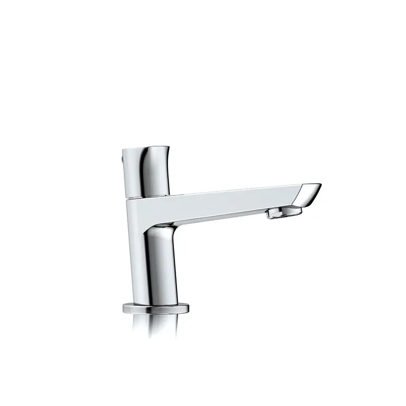 Robinet pour lave-mains 45 x 11 x 145 cm chromé brillant sans flexible