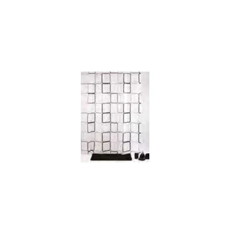 Rideau de douche en PEVA 180 x 200 cm couleur Decor SADA