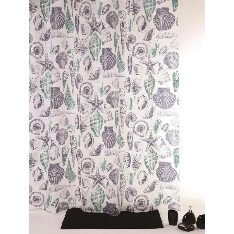 Rideau de douche en PEVA 180 x 200 cm couleur Decor DEIMA