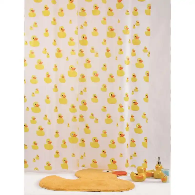 Rideau de douche en PEVA 180 x 200 cm couleur Decor DONALD