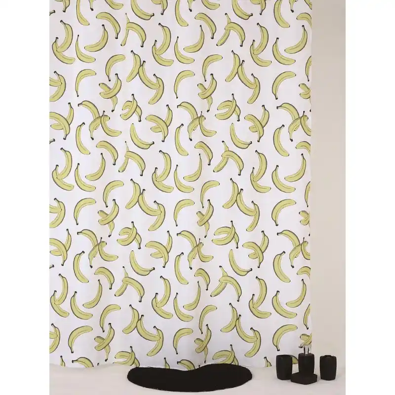 Rideau de douche en Textile 180 x 200 cm couleur Decor AFRICA