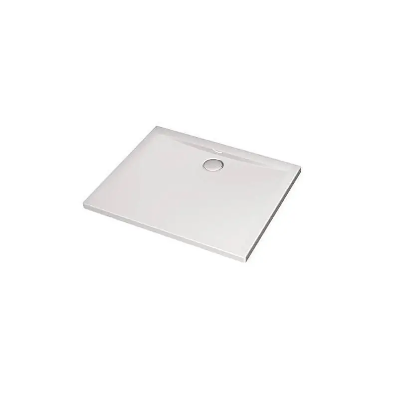 Receveur rectangulaire extra-plat anitdérapant blanc 100x80cm acryliqu